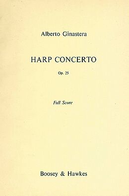 Alberto Ginastera Notenblätter Harfenkonzert op.25