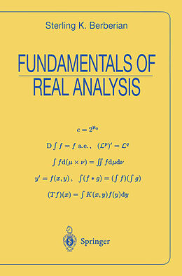 E-Book (pdf) Fundamentals of Real Analysis von Sterling K. Berberian