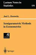 E-Book (pdf) Semiparametric Methods in Econometrics von Joel L. Horowitz