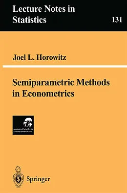 E-Book (pdf) Semiparametric Methods in Econometrics von Joel L. Horowitz