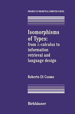 eBook (pdf) Isomorphisms of Types de Roberto Dicosmo