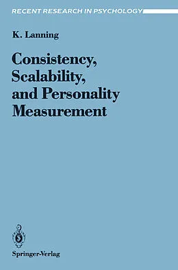 E-Book (pdf) Consistency, Scalability, and Personality Measurement von Kevin Lanning