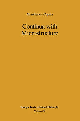 E-Book (pdf) Continua with Microstructure von Gianfranco Capriz