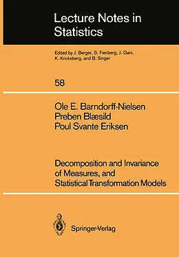 E-Book (pdf) Decomposition and Invariance of Measures, and Statistical Transformation Models von Ole E Barndorff-Nielsen, Preben Blaesild, Poul S. Eriksen