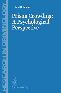 eBook (pdf) Prisons Crowding: A Psychological Perspective de Paul Paulus