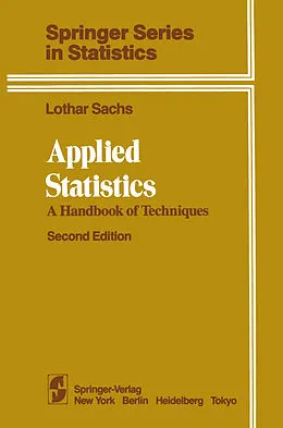 E-Book (pdf) Applied Statistics von Lothar Sachs