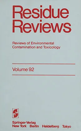 E-Book (pdf) Residue Reviews von Francis A. Gunther