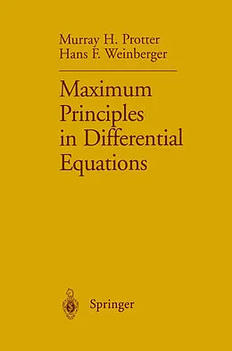 E-Book (pdf) Maximum Principles in Differential Equations von Murray H. Protter, Hans F. Weinberger