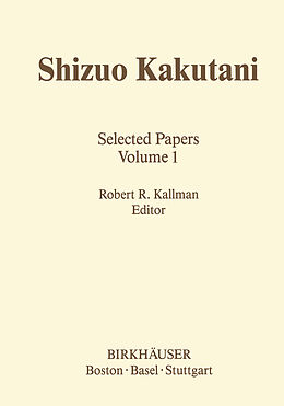 Couverture cartonnée Shizuo Kakutani de S. Kakutani