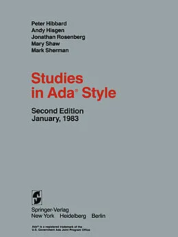E-Book (pdf) Studies in Ada® Style von P. Hibbard, A. Hisgen, J. Rosenberg