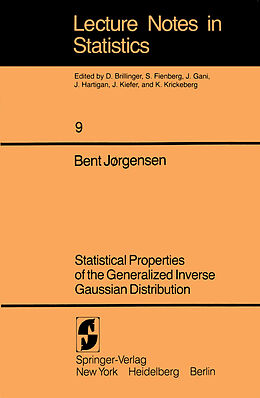 E-Book (pdf) Statistical Properties of the Generalized Inverse Gaussian Distribution von B. Jorgensen