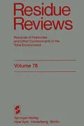 E-Book (pdf) Residue Reviews von Francis A. Gunther, Jane Davies Gunther