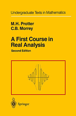 Couverture cartonnée A First Course in Real Analysis de Charles B. Jr. Morrey, Murray H. Protter
