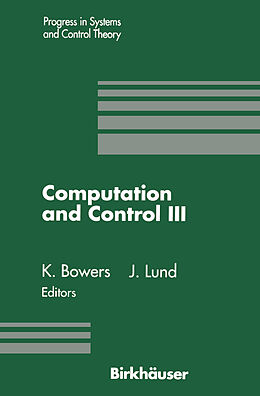 Couverture cartonnée Computation and Control III de John Lund, Kenneth L. Bowers