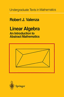 Couverture cartonnée Linear Algebra de Robert J. Valenza