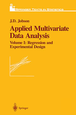 Couverture cartonnée Applied Multivariate Data Analysis de J. D. Jobson