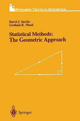 Couverture cartonnée Statistical Methods: The Geometric Approach de Graham R. Wood, David J. Saville
