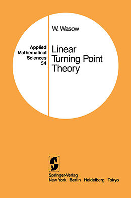 Couverture cartonnée Linear Turning Point Theory de Wolfgang Wasow