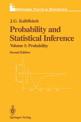 Couverture cartonnée Probability and Statistical Inference de J. G. Kalbfleisch