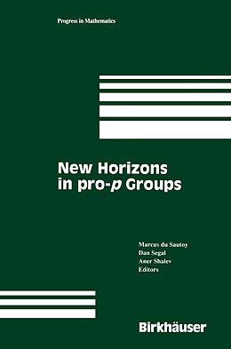 Kartonierter Einband New Horizons in pro-p Groups von 