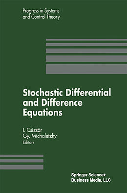 Couverture cartonnée Stochastic Differential and Difference Equations de Gy. Michaletzky, Imre Csiszar