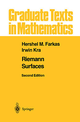 Kartonierter Einband Riemann Surfaces von Irwin Kra, Hershel M. Farkas