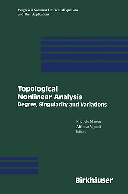 Couverture cartonnée Topological Nonlinear Analysis de 