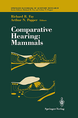 Couverture cartonnée Comparative Hearing: Mammals de 