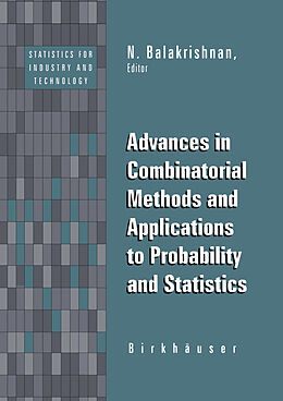 Couverture cartonnée Advances in Combinatorial Methods and Applications to Probability and Statistics de 