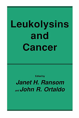 Kartonierter Einband Leukolysins and Cancer von 