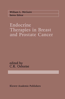 Couverture cartonnée Endocrine Therapies in Breast and Prostate Cancer de 