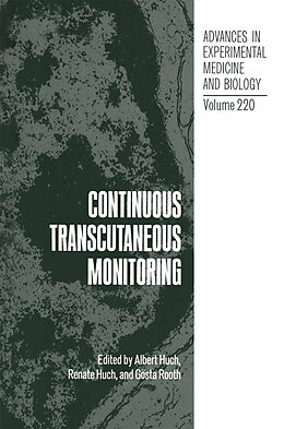 Couverture cartonnée Continuous Transcutaneous Monitoring de Albert Huch, Gösta Rooth, Renate Huch