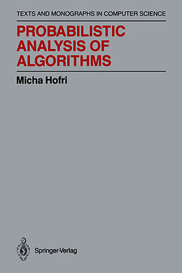 Couverture cartonnée Probabilistic Analysis of Algorithms de Micha Hofri