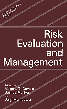 Kartonierter Einband Risk Evaluation and Management von 