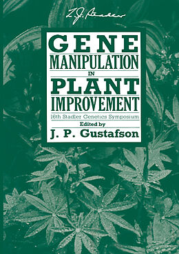 Couverture cartonnée Gene Manipulation in Plant Improvement de 