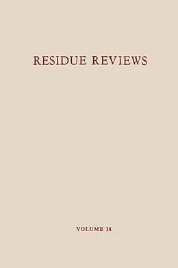 E-Book (pdf) Residue Reviews / Rückstands-Berichte von Francis A. Gunther, Jane Davies Gunther