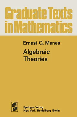 E-Book (pdf) Algebraic Theories von E. G. Manes