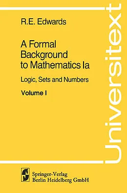 E-Book (pdf) A Formal Background to Mathematics von R. E. Edwards