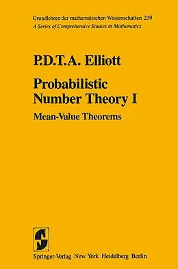 E-Book (pdf) Probabilistic Number Theory I von P. D. T. A. Elliott