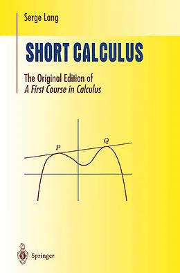 E-Book (pdf) Short Calculus von Serge Lang