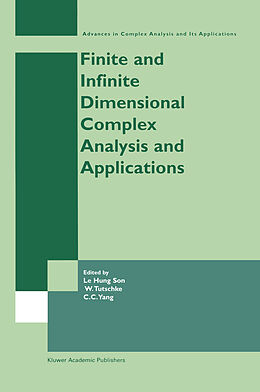 eBook (pdf) Finite or Infinite Dimensional Complex Analysis and Applications de 