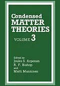 E-Book (pdf) Condensed Matter Theories von Jouko Arponen, R. F. Bishop, Matti Manninen