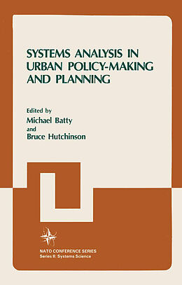 Couverture cartonnée Systems Analysis in Urban Policy-Making and Planning de Michael Batty, Bruce Hutchinson