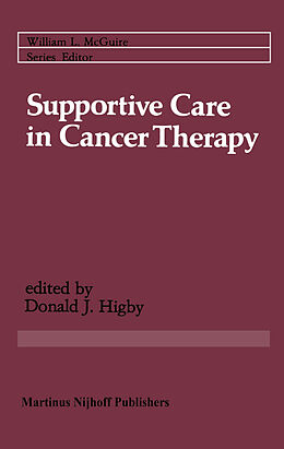 Couverture cartonnée Supportive Care in Cancer Therapy de 