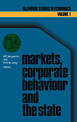 Couverture cartonnée Markets, corporate behaviour and the state de 