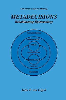 Couverture cartonnée Metadecisions de John P. Van Gigch