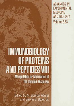 Kartonierter Einband Immunobiology of Proteins and Peptides VIII von 