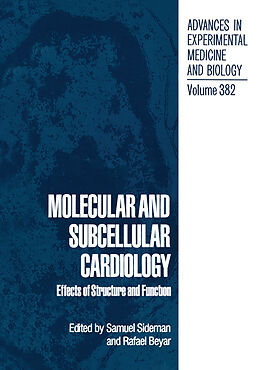 Couverture cartonnée Molecular and Subcellular Cardiology de 