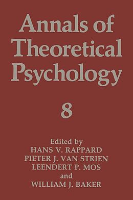 Couverture cartonnée Annals of Theoretical Psychology de 