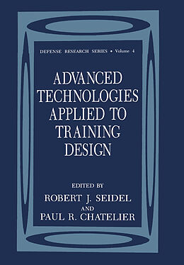 Kartonierter Einband Advanced Technologies Applied to Training Design von 